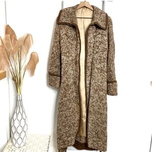 Vintage Robert Chernin Sweater Cardigan Loose Long Winter Autumn Coat Sz Large